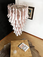 Petals Spiral Murano Pink Chandelier product image