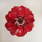 Petals Spiral Murano Red Chandelier product image