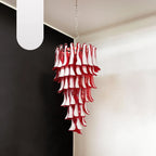 Petals Spiral Murano Red Chandelier product image