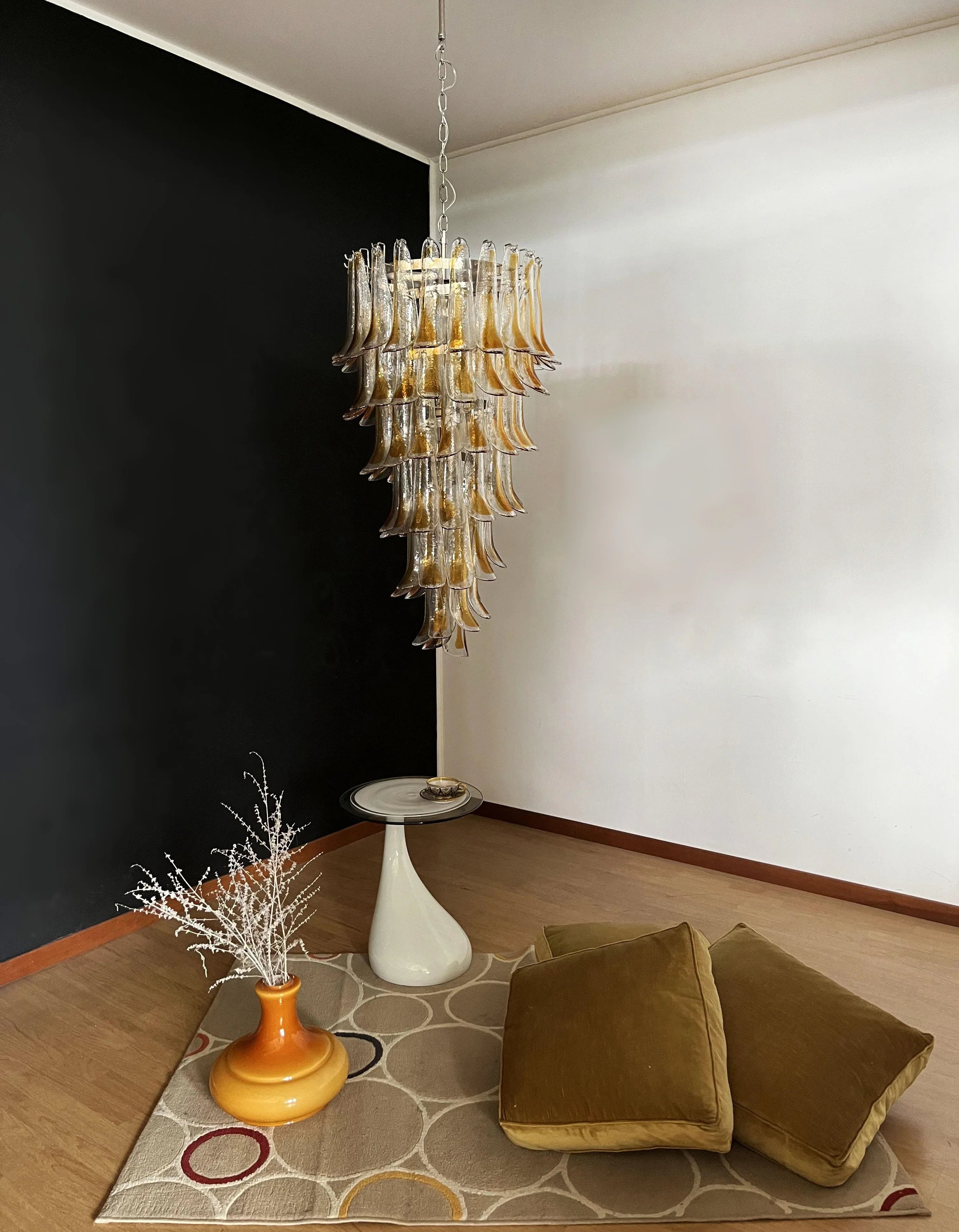 Petals Spiral Murano Transparent Chandelier product image