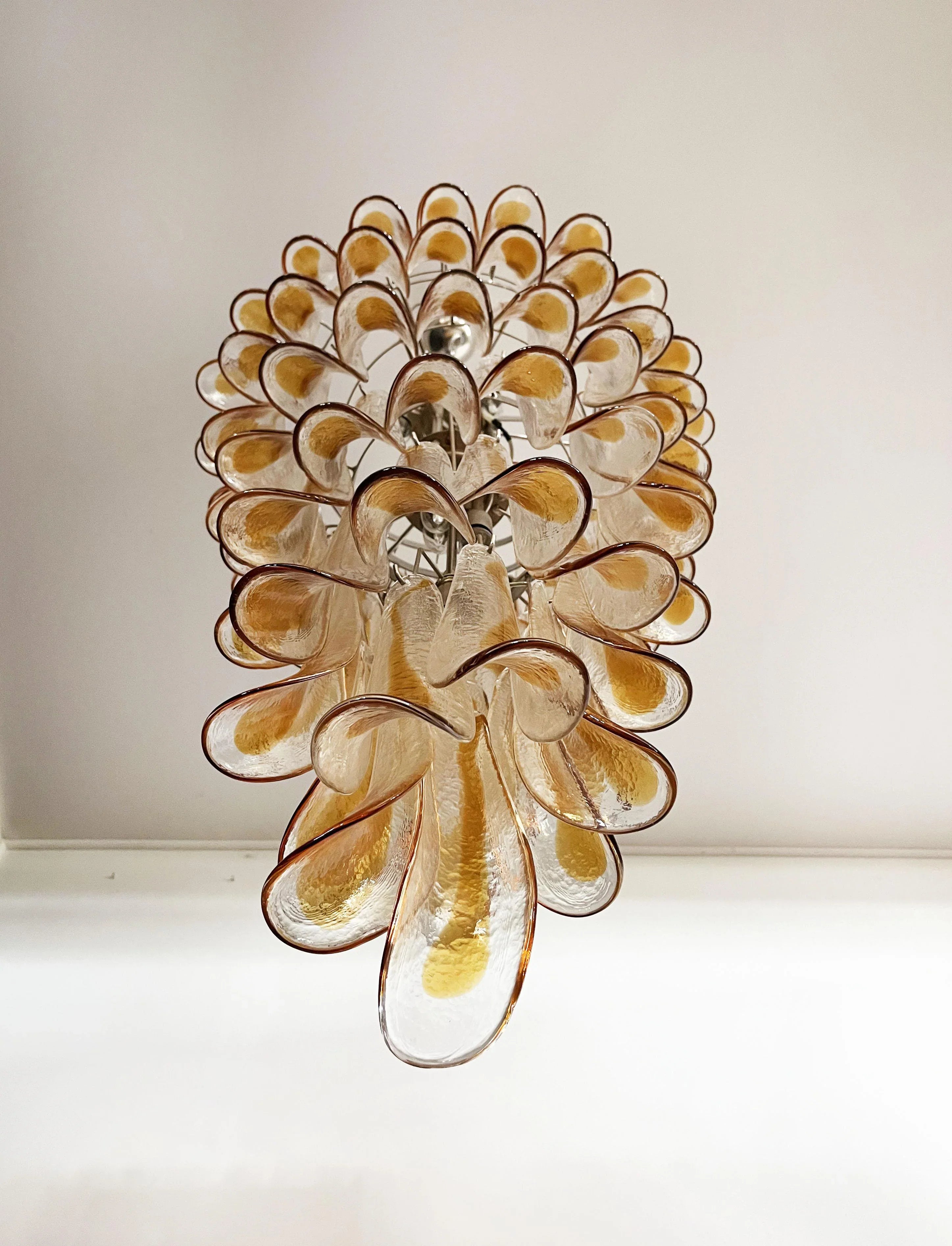 Petals Spiral Murano Transparent Chandelier product image