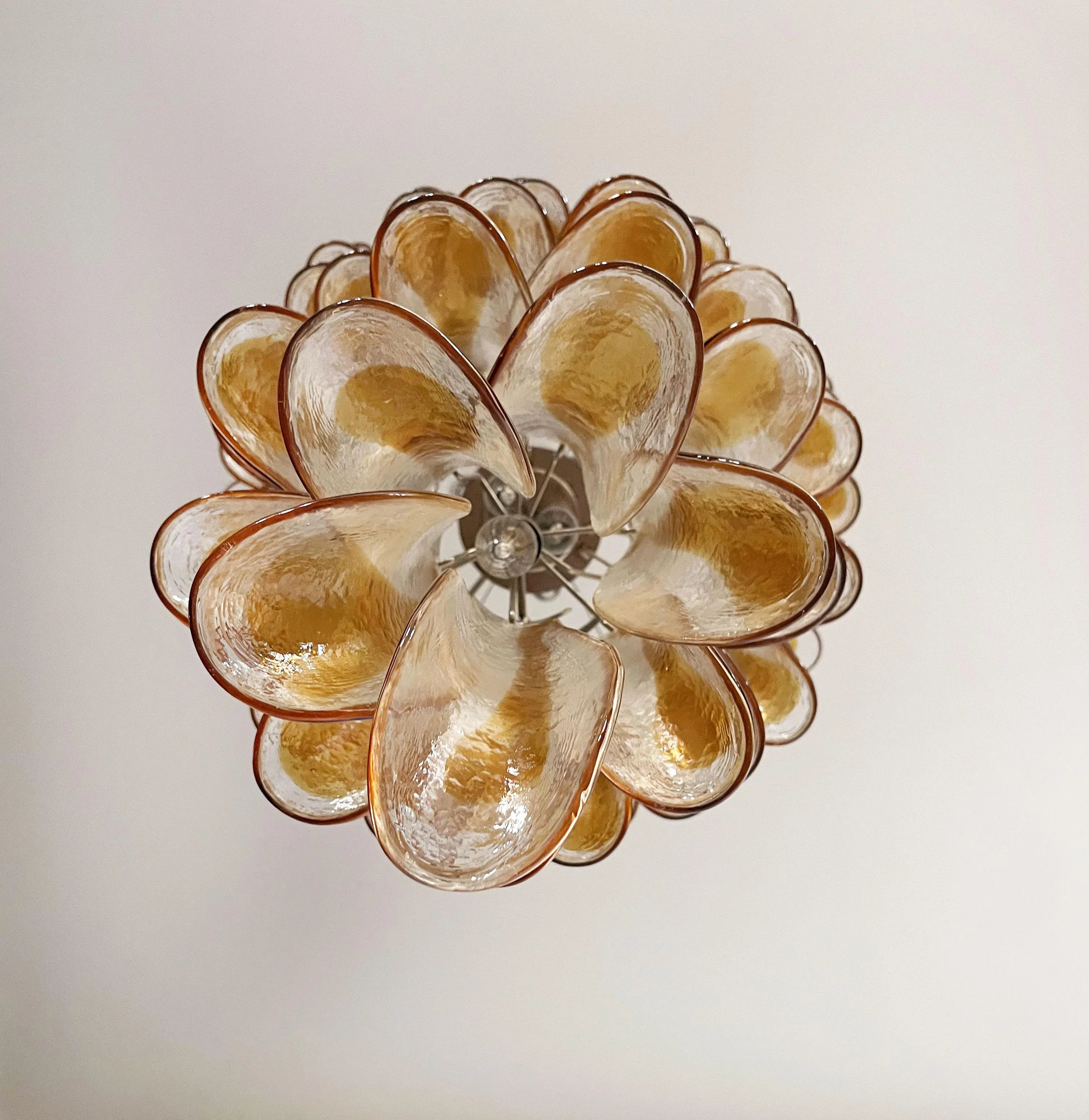 Petals Spiral Murano Transparent Chandelier product image
