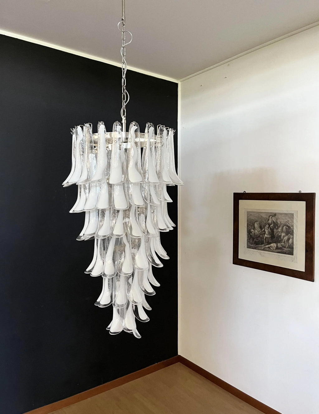 Petals Spiral Murano Transparent Chandelier product image