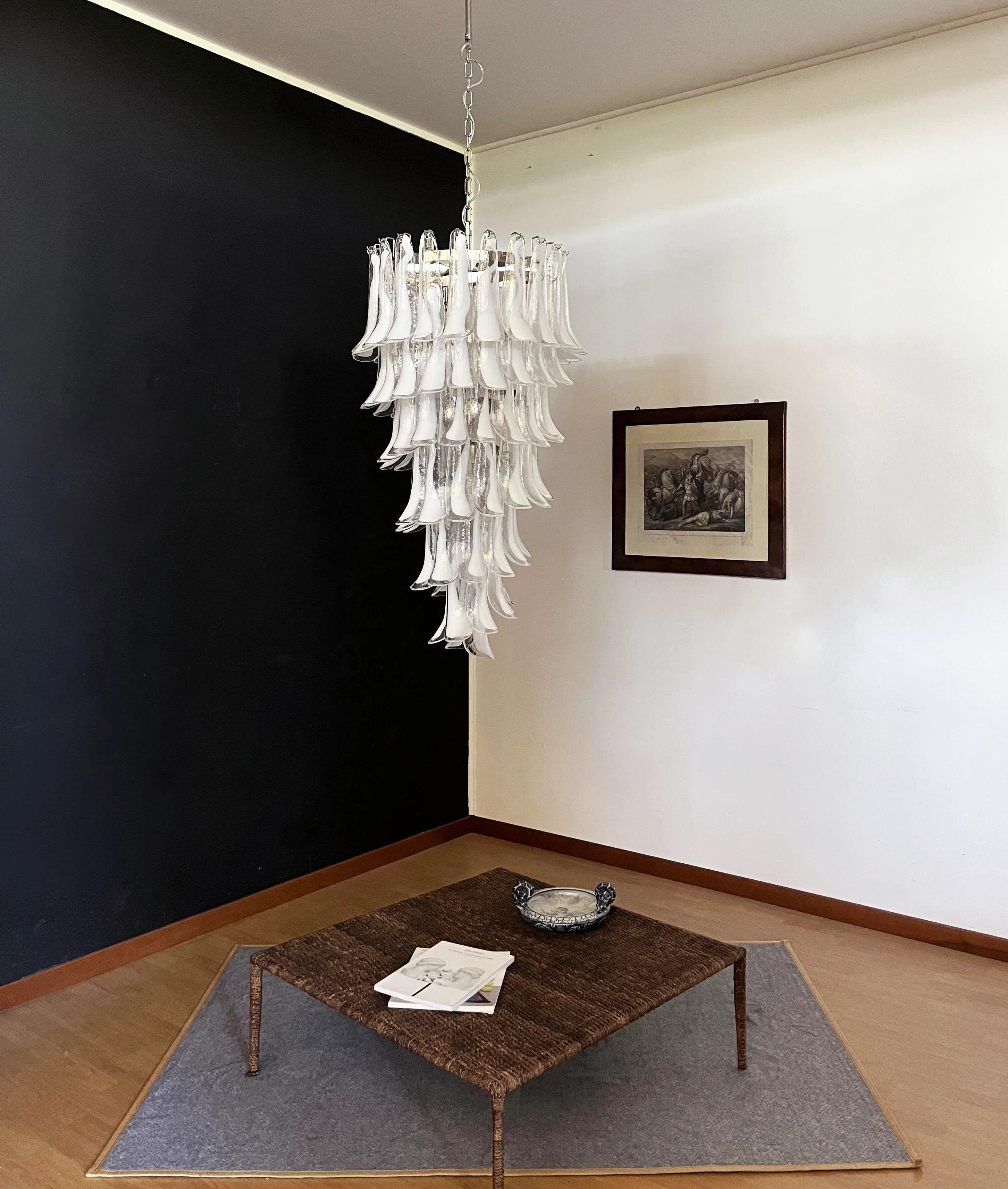Petals Spiral Murano Transparent Chandelier product image