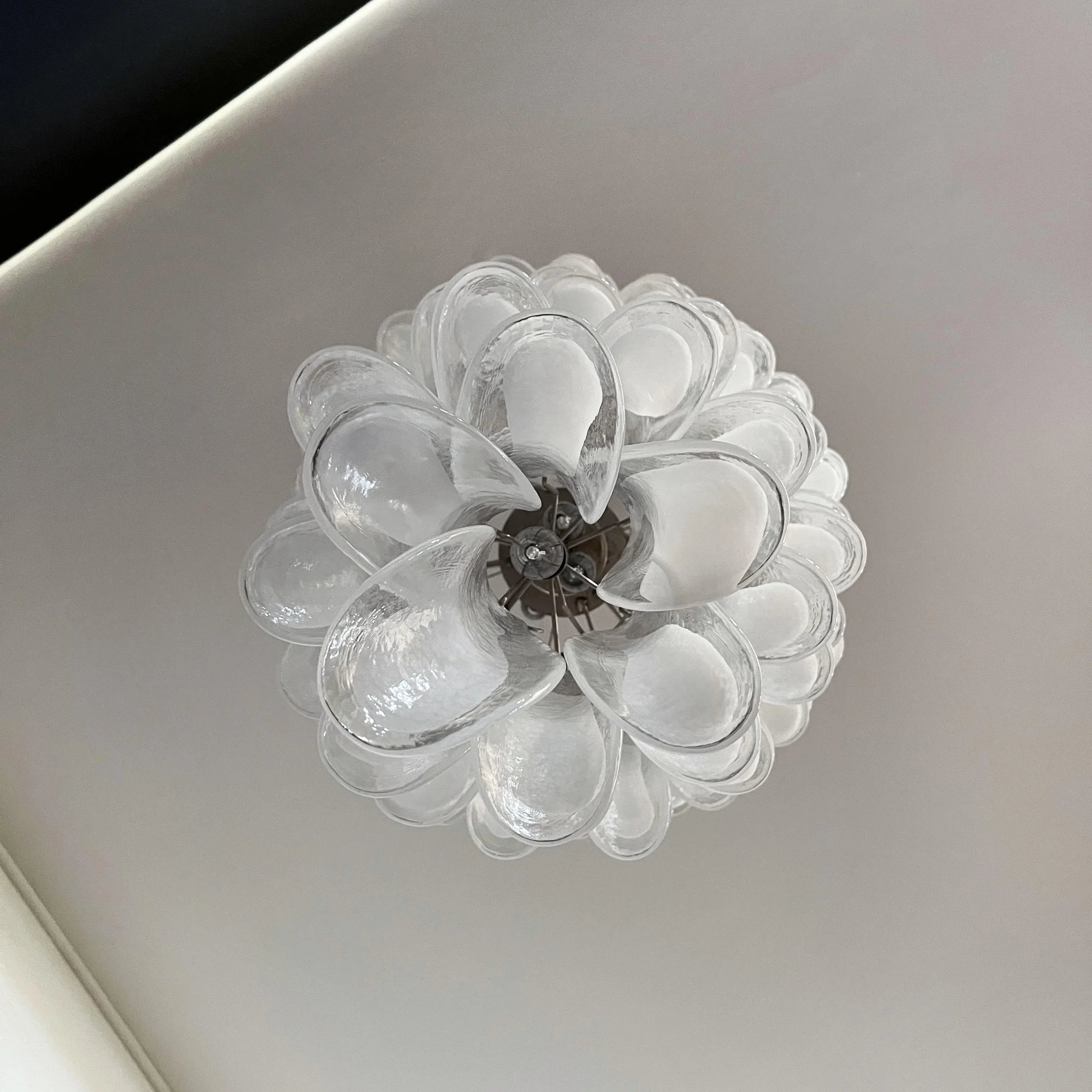 Petals Spiral Murano Transparent Chandelier product image