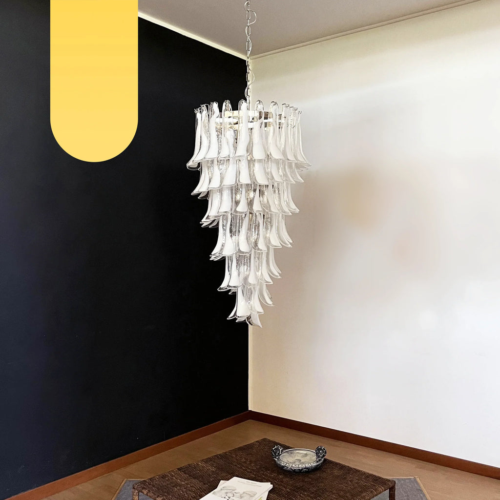 Petals Spiral Murano Transparent Chandelier product image
