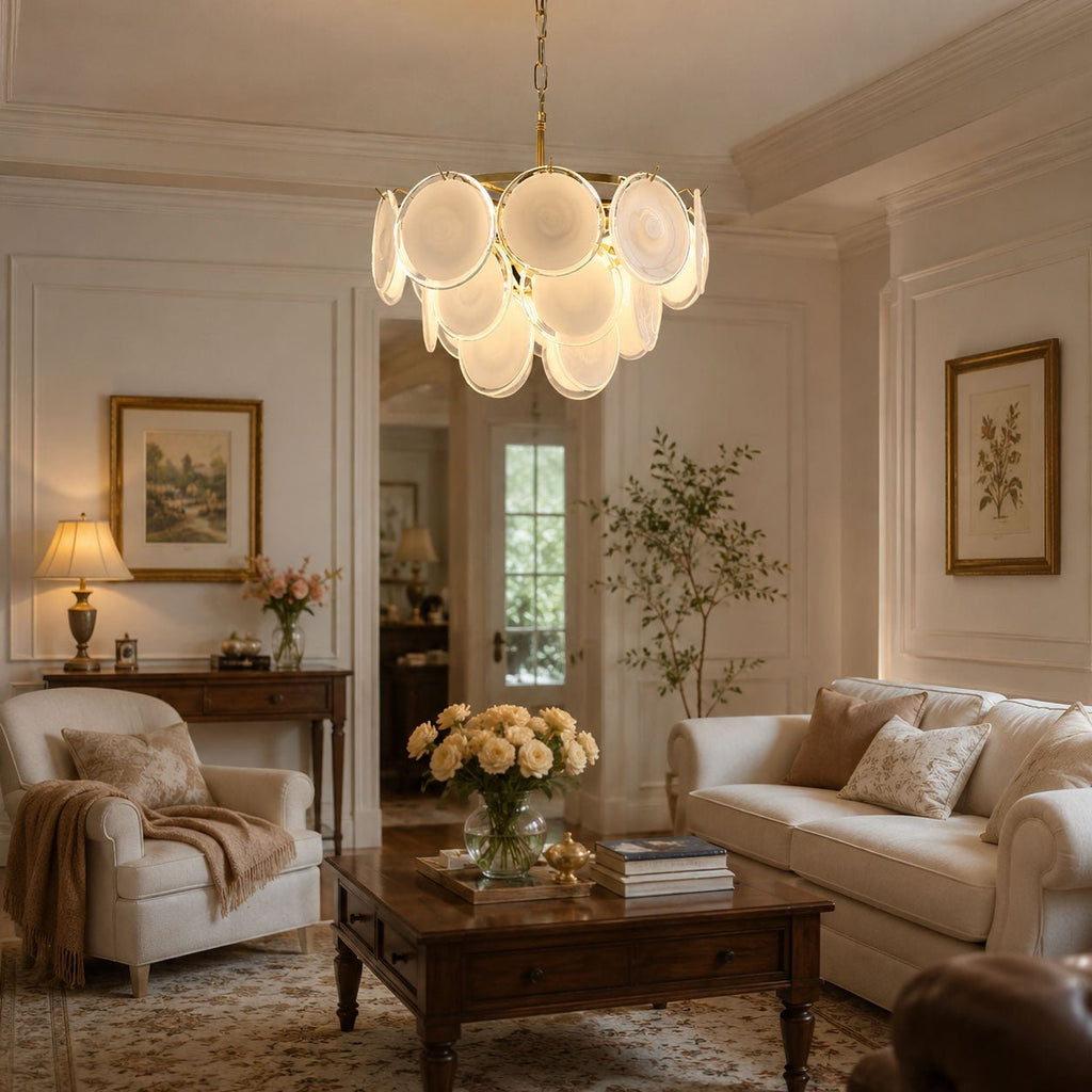 Bettina Glass Chandelier Glass lighting by Bling Lighting Studio