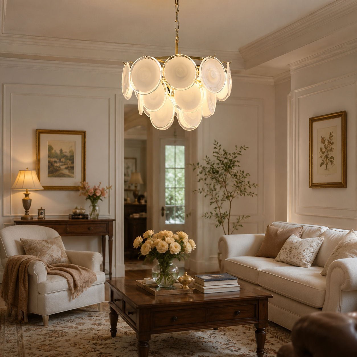 Bettina Glass Chandelier Glass lighting by Bling Lighting Studio
