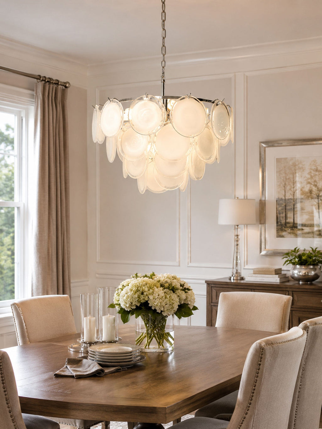 Bettina Glass Chandelier Glass lighting by Bling Lighting Studio