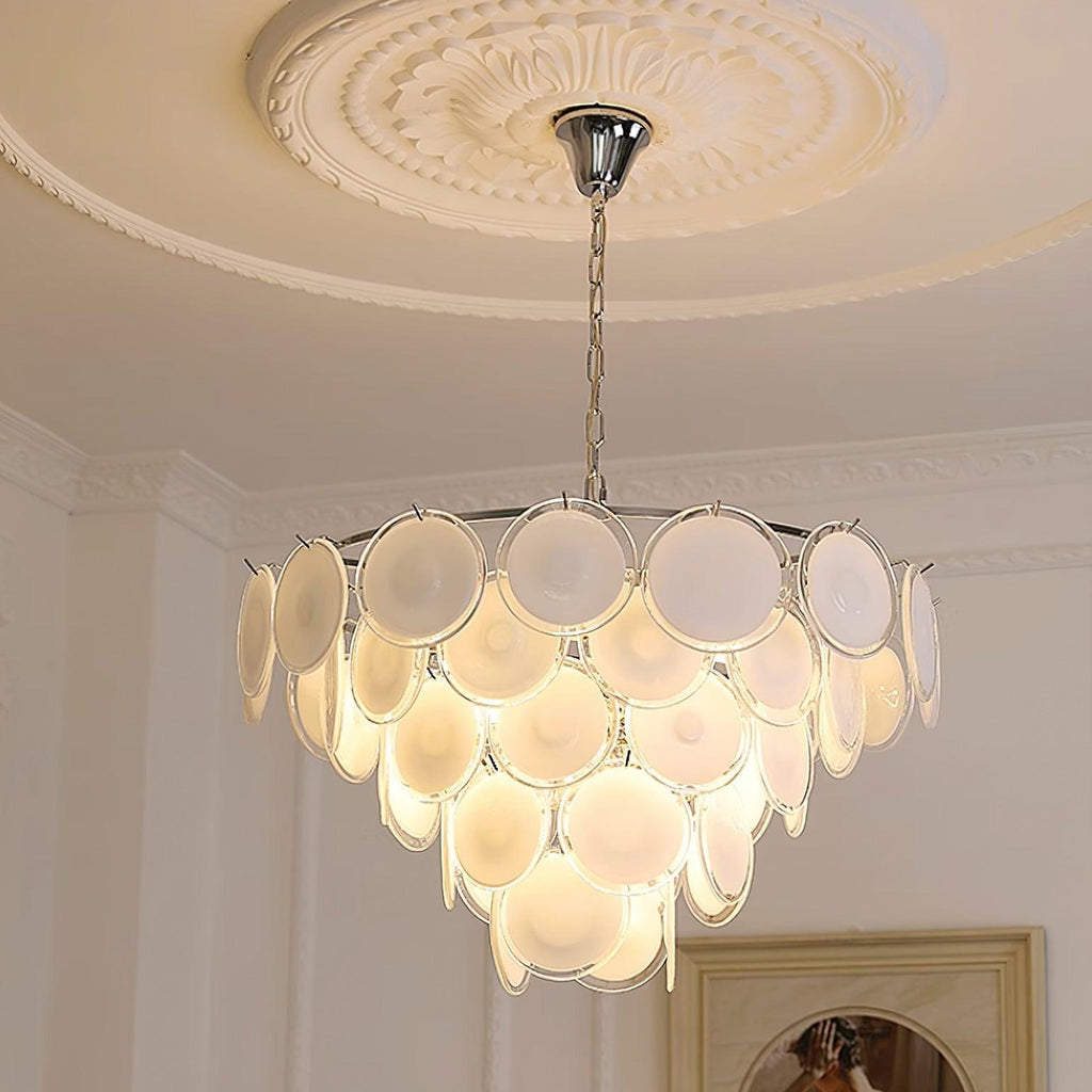 Bettina Glass Chandelier Glass lighting by Bling Lighting Studio