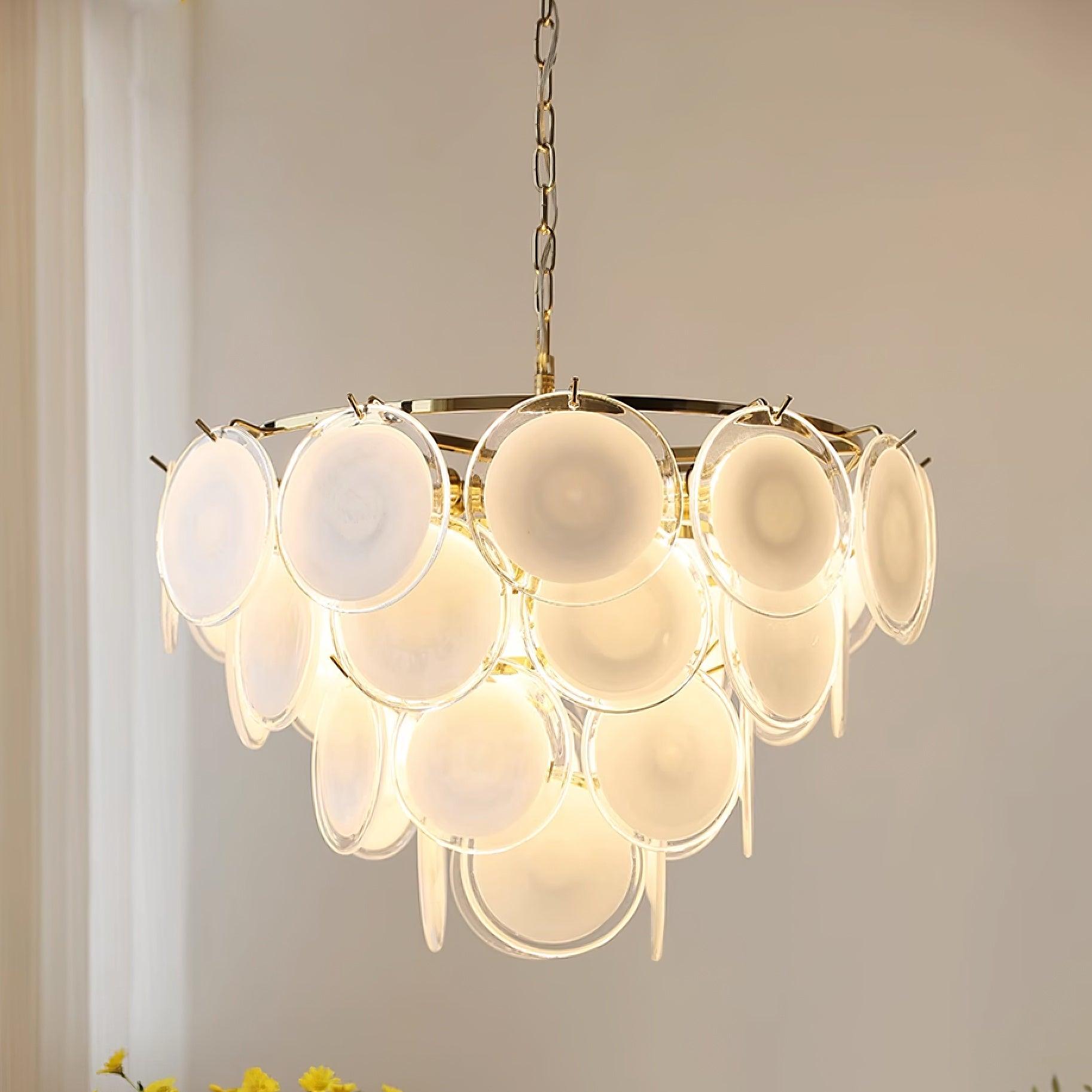Bettina Glass Chandelier Glass lighting by Bling Lighting Studio