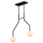 Peaks Alabaster Vanity Pendant by Bling Lighting Studio