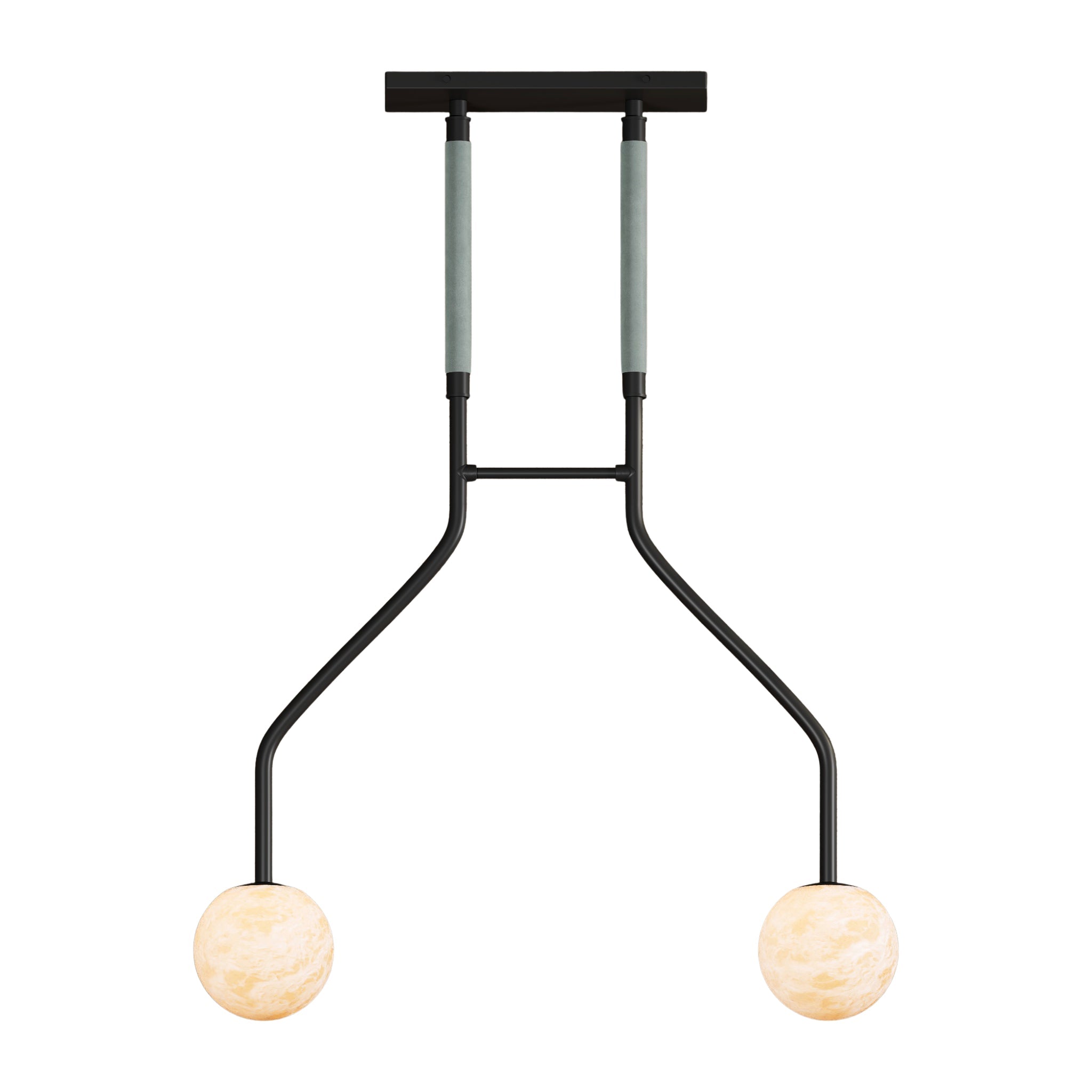Peaks Alabaster Vanity Pendant by Bling Lighting Studio