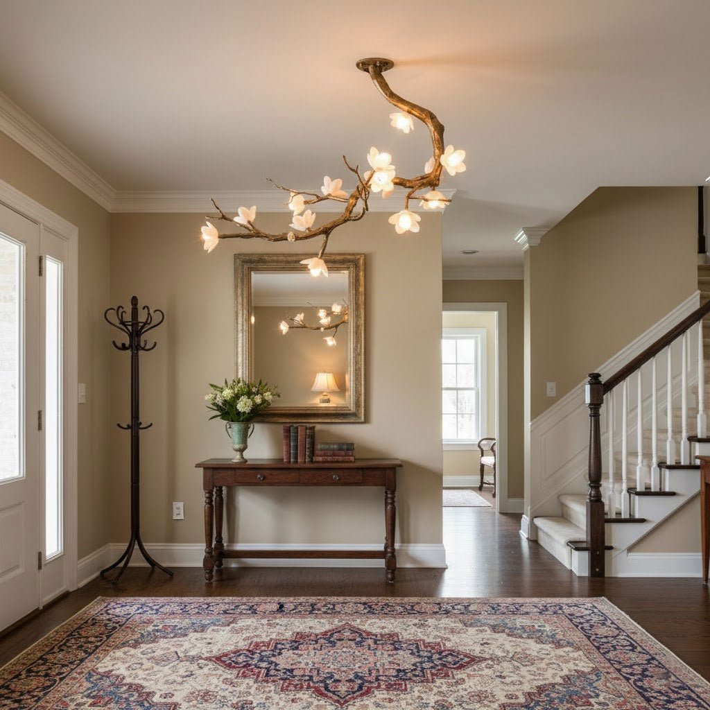 Luxury Brass Flower Branch Chandelier product image