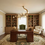Luxury Brass Flower Branch Chandelier material and finish detail