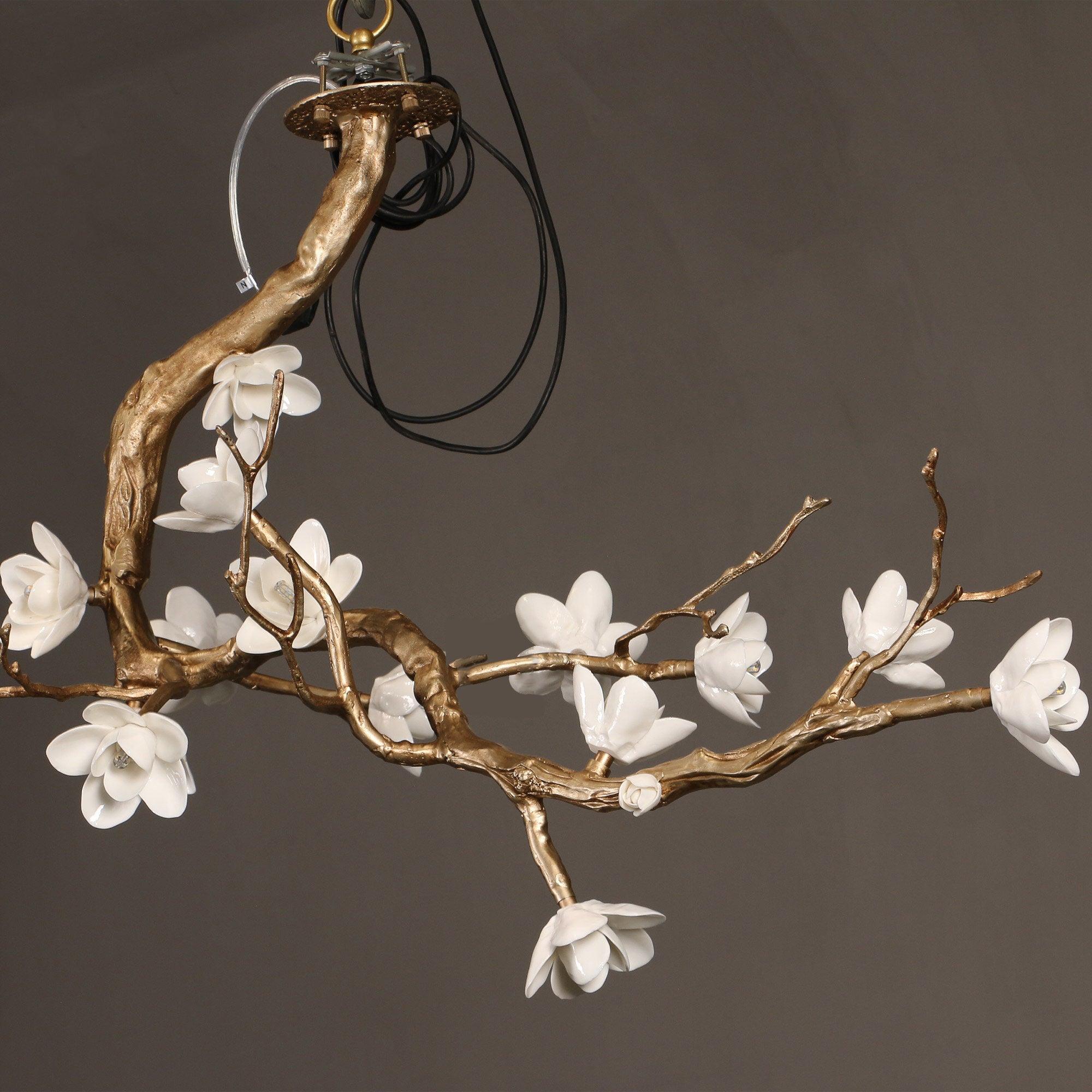 Luxury Brass Flower Branch Chandelier product image