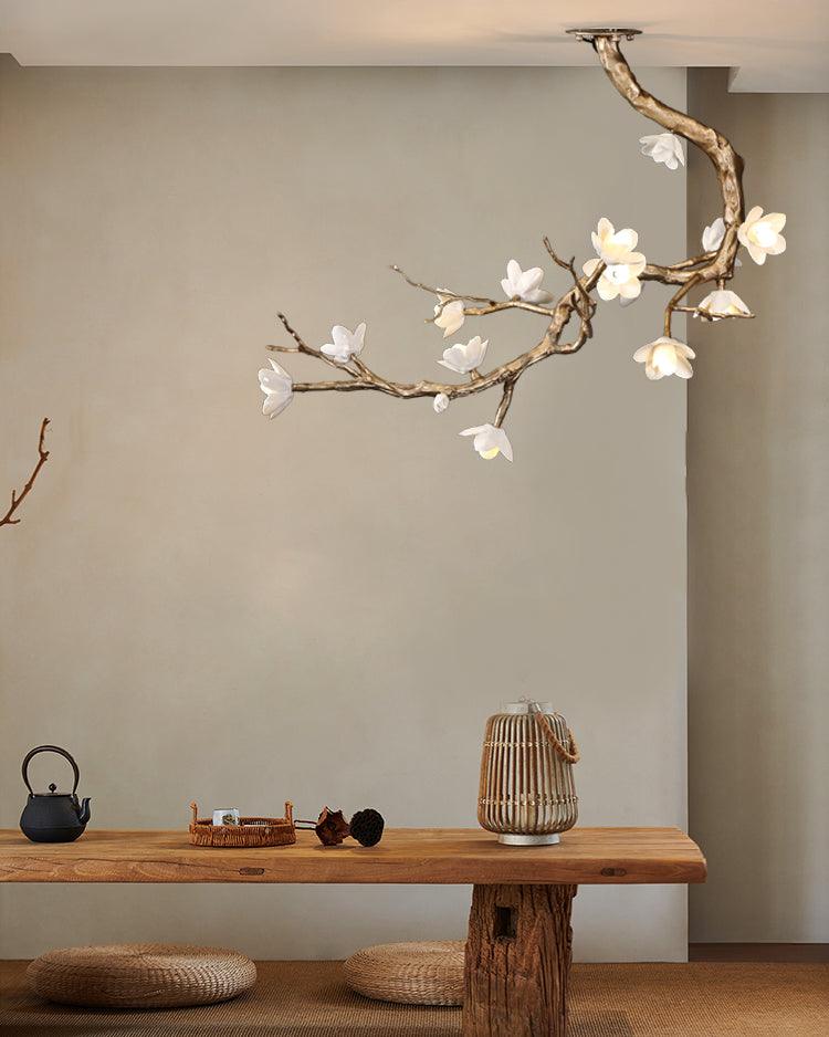 Luxury Brass Flower Branch Chandelier product image