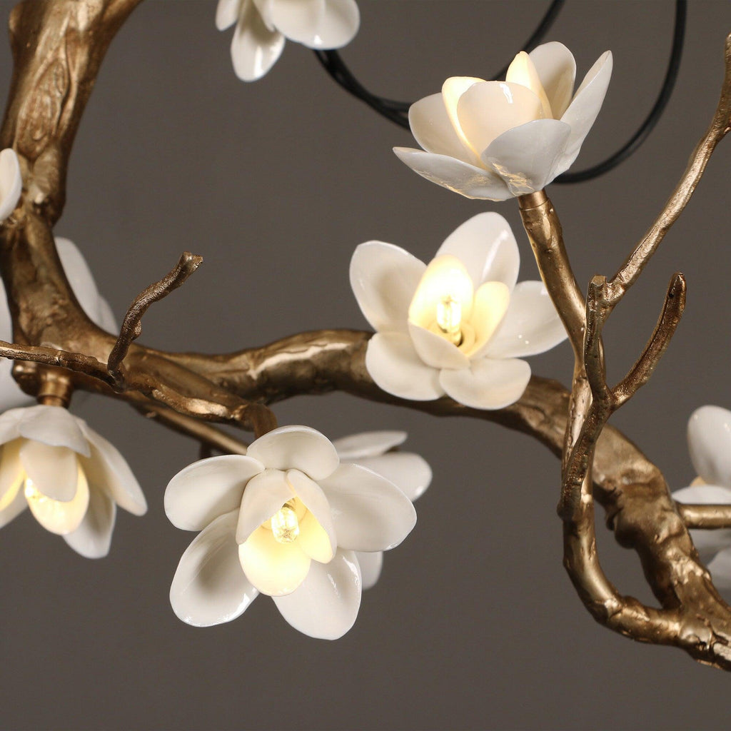 Luxury Brass Flower Branch Chandelier product image
