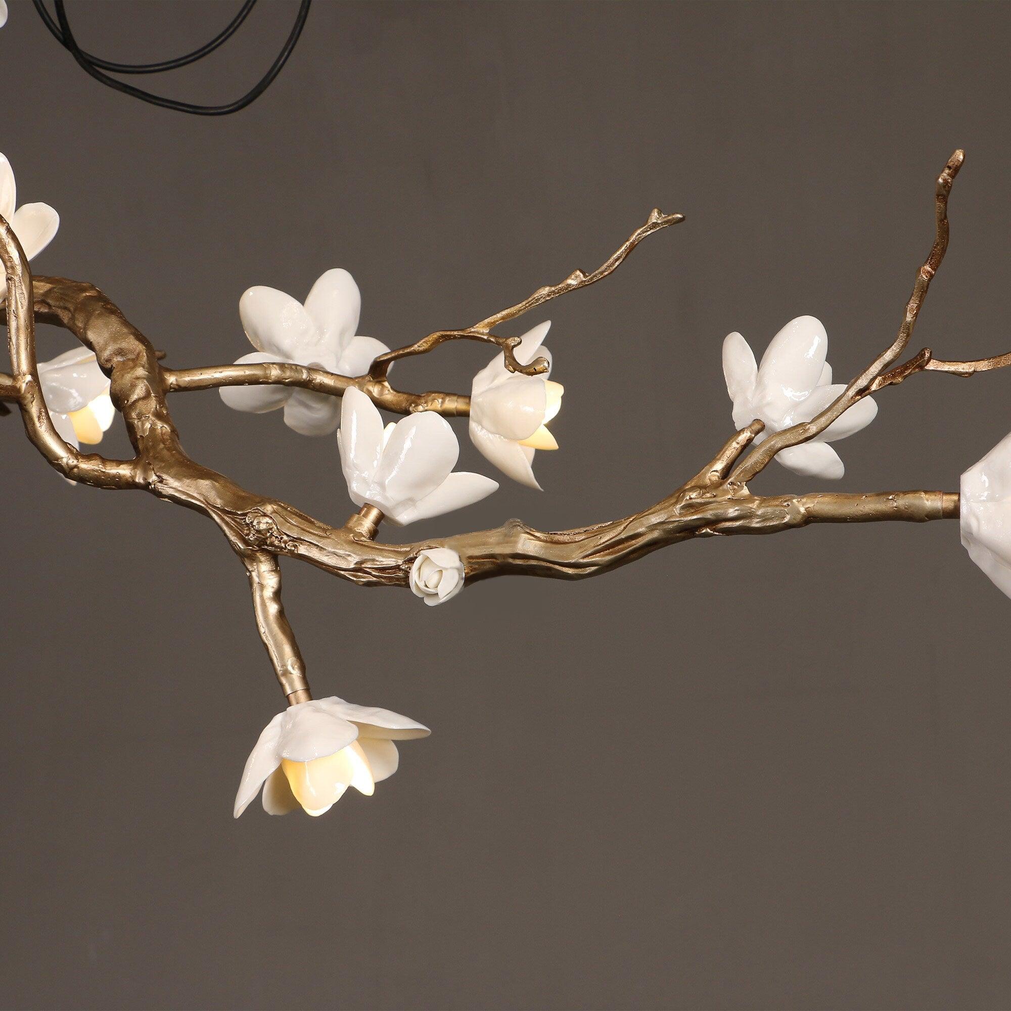 Luxury Brass Flower Branch Chandelier product image