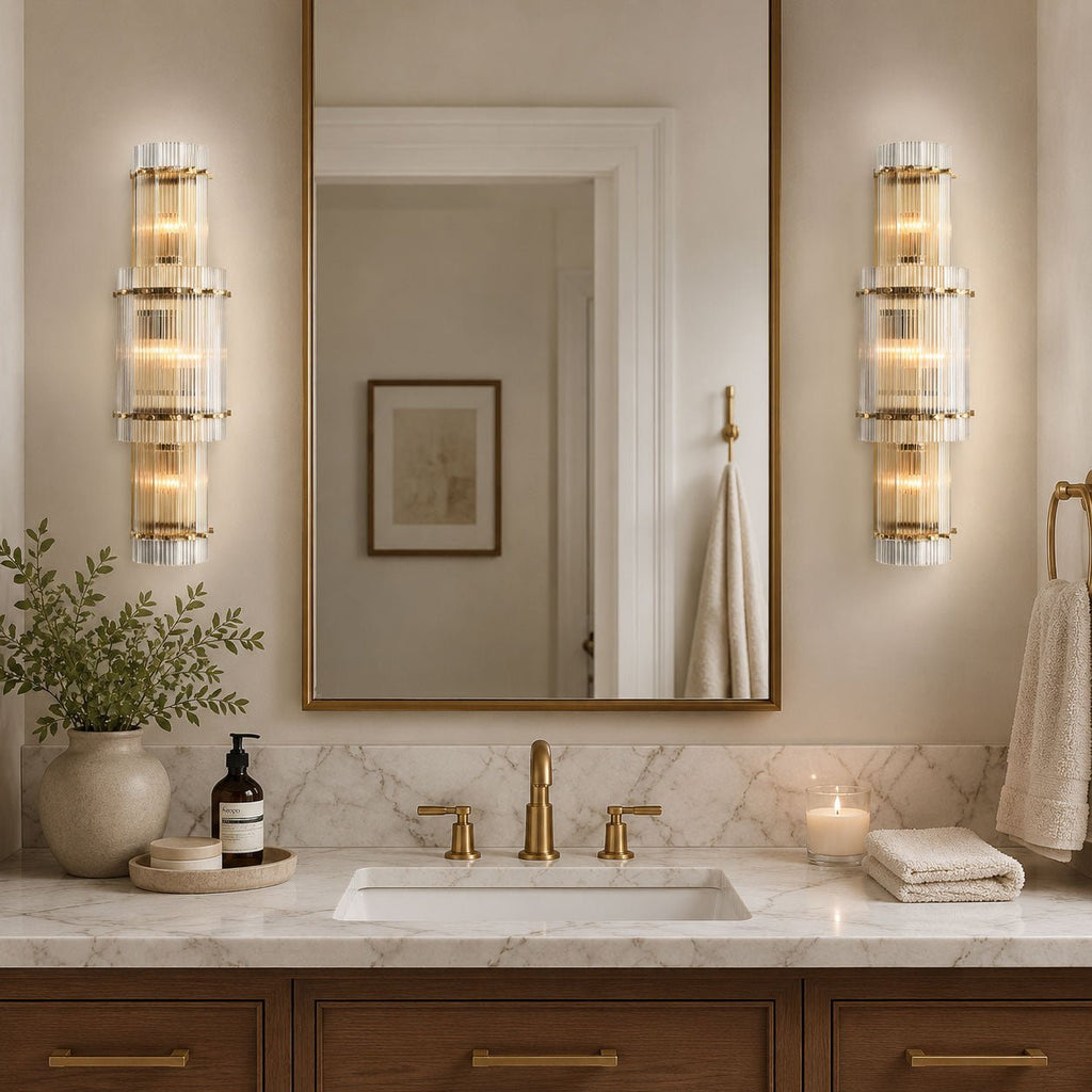 Bravura Radiance Wall Light Glass lighting by Bling Lighting Studio