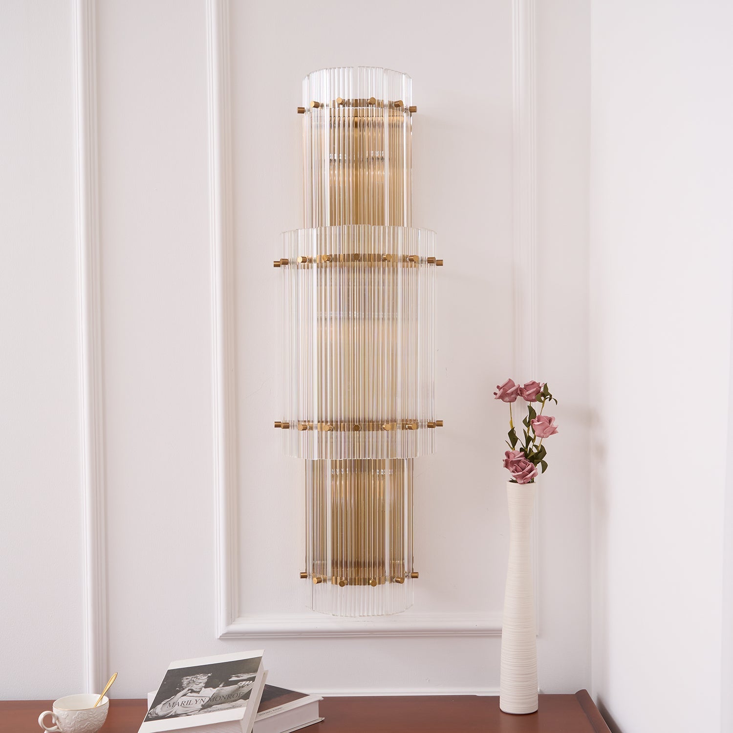 Bravura Radiance Wall Light Glass lighting by Bling Lighting Studio