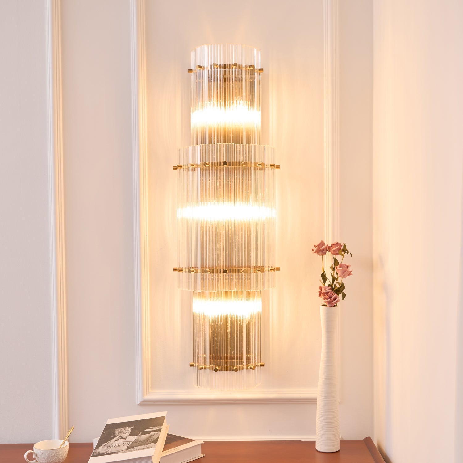 Bravura Radiance Wall Light Glass lighting by Bling Lighting Studio