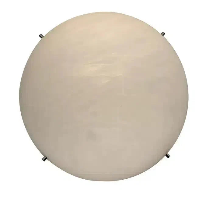 Large 'Moon 4' Alabaster Wall or Ceiling Lamp Flush Mount by Bling Lighting Studio