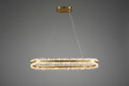 Modern 47 Inch Linear Chandelier Modern Quartz Crystal Chandelier for Dining Room by Bling Lighting Studio