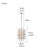 Large Alabaster Rectangular Chandelier Wide 40“ 45” with Chrome Frame for dining room