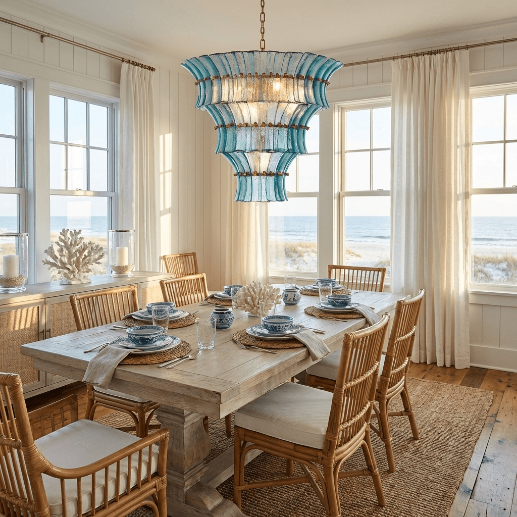 Calyra Tiered Glass Chandelier Murano lighting by Bling Lighting Studio