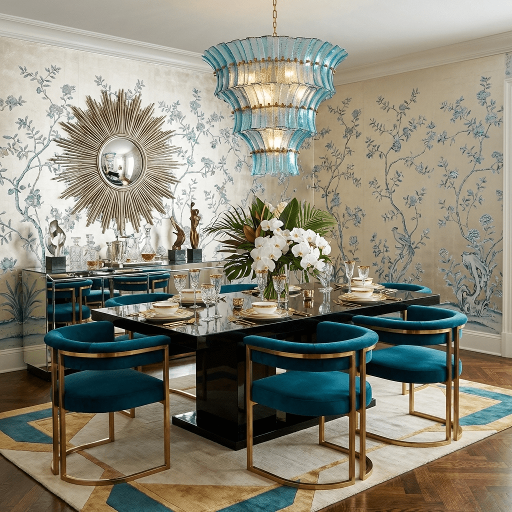 Calyra Tiered Glass Chandelier Murano lighting by Bling Lighting Studio