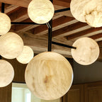 Glacera Sphere Delight - Modern Artistic Alabaster Chandelier Light by Bling Lighting Studio