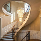 Transparent Twisting Raindrop Chandelier product image