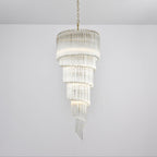 Transparent Twisting Raindrop Chandelier product image
