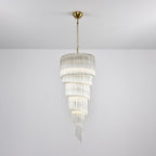 Transparent Twisting Raindrop Chandelier product image