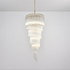 Transparent Twisting Raindrop Chandelier product image