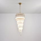 Transparent Twisting Raindrop Chandelier product image