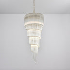 Transparent Twisting Raindrop Chandelier product image