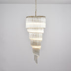 Transparent Twisting Raindrop Chandelier product image