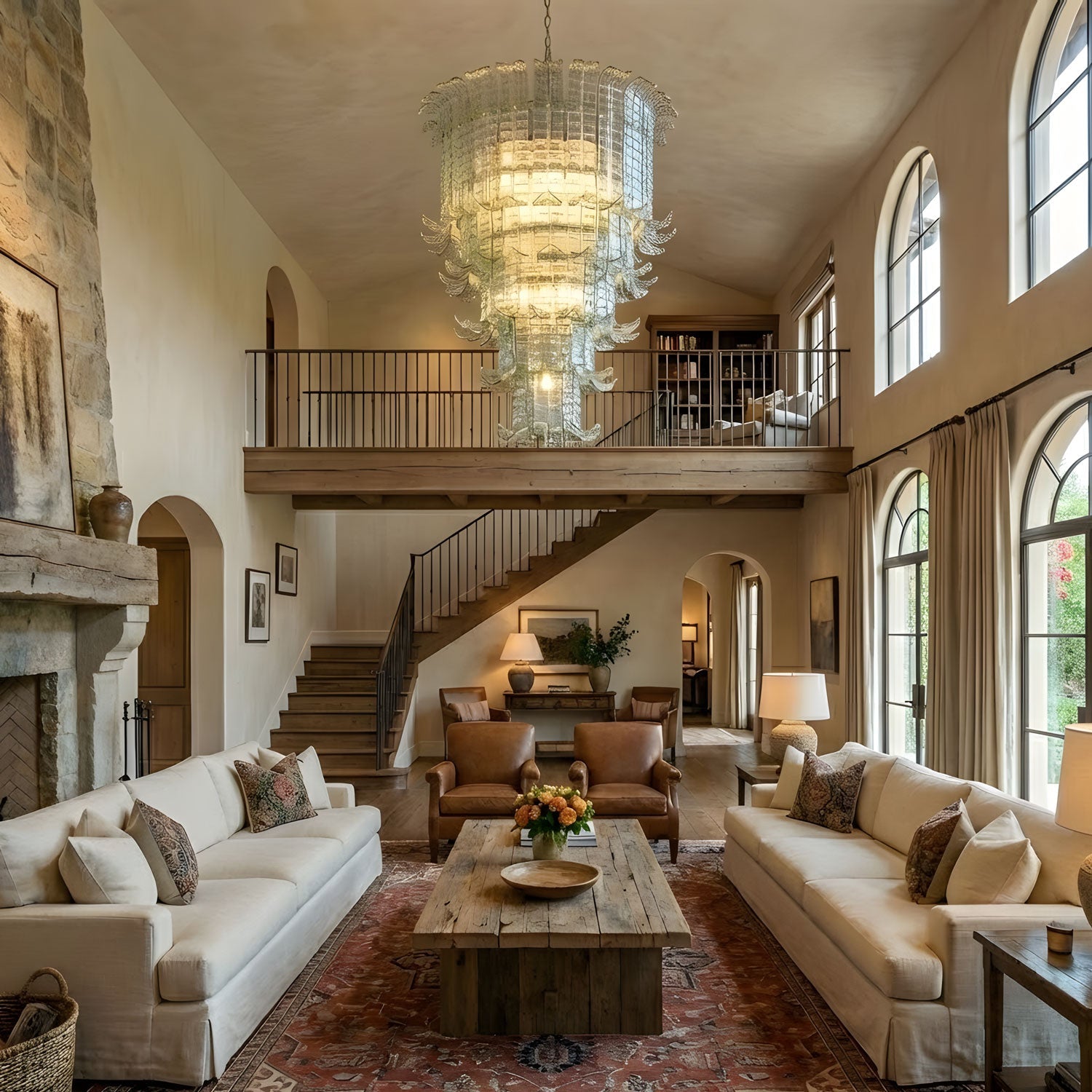 Cascade Glass Green Chandelier Glass lighting by Bling Lighting Studio