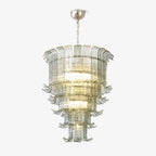 Cascade Glass Green Chandelier Glass lighting by Bling Lighting Studio