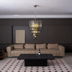 Cascade Glass Green Chandelier Glass lighting by Bling Lighting Studio