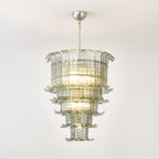 Cascade Glass Green Chandelier Glass lighting by Bling Lighting Studio