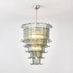 Cascade Glass Green Chandelier Glass lighting by Bling Lighting Studio