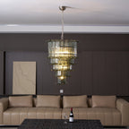 Cascade Glass Green Chandelier Glass lighting by Bling Lighting Studio
