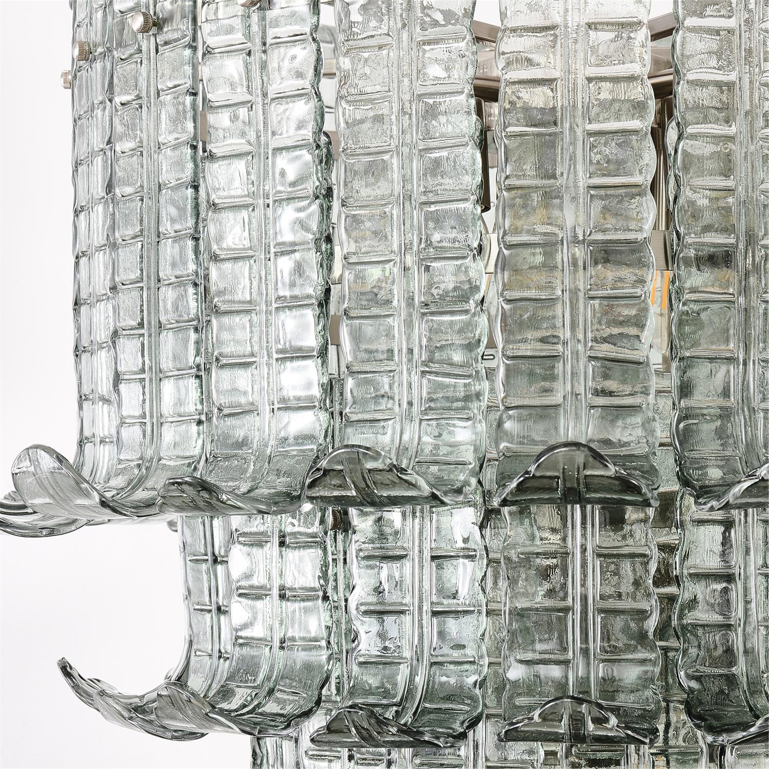 Cascade Glass Green Chandelier Glass lighting by Bling Lighting Studio