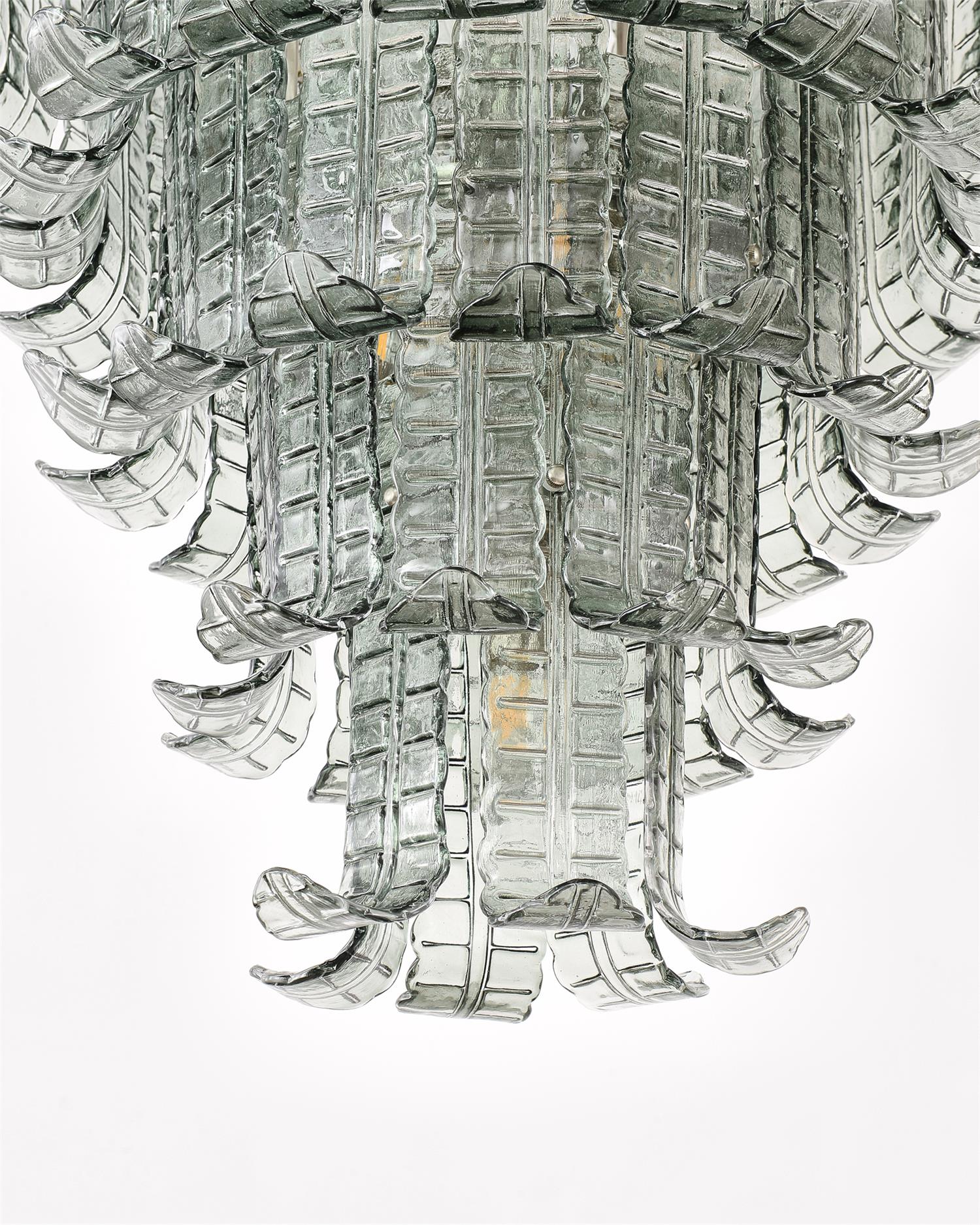 Cascade Glass Green Chandelier Glass lighting by Bling Lighting Studio
