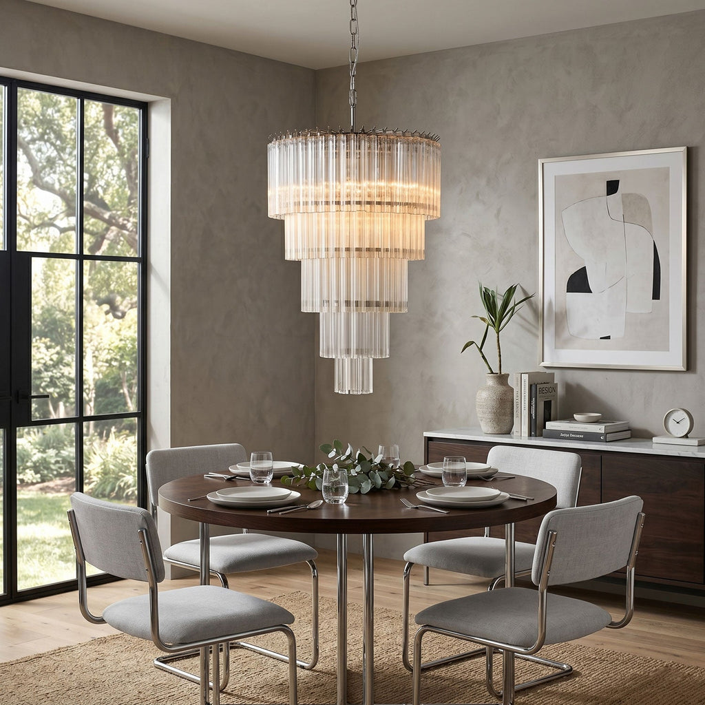 Cascadoria Chandelier Glass lighting by Bling Lighting Studio
