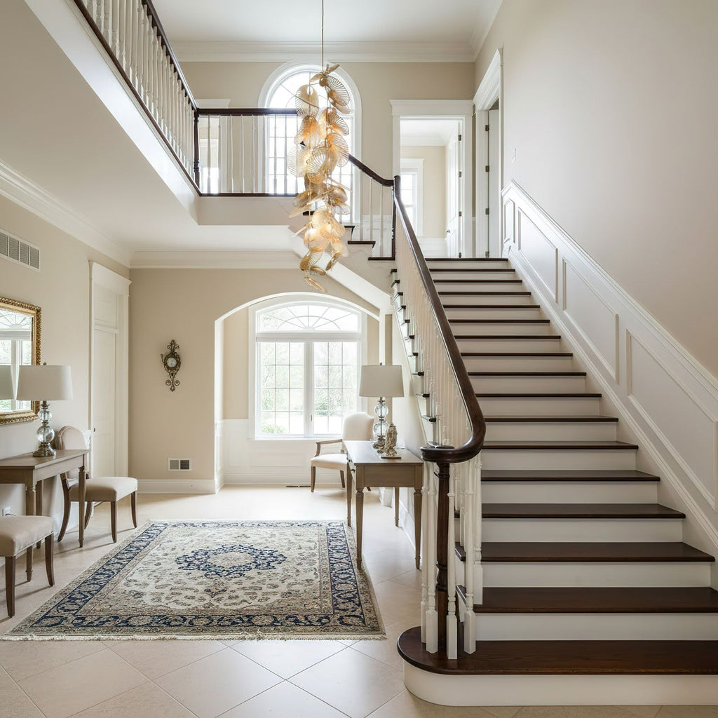 Luxury Cattail Leaf Chandelier material and finish detail