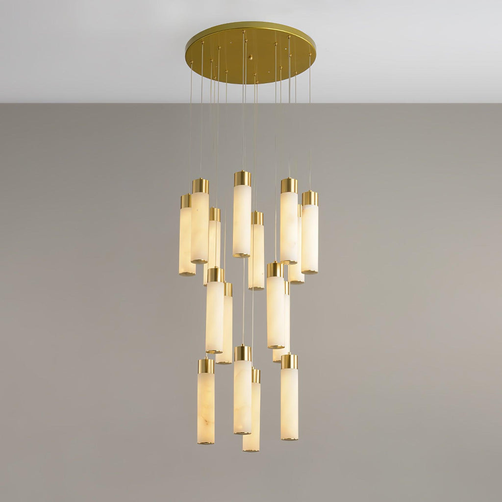 Luminous Alabaster Waterfall Chandelier product image